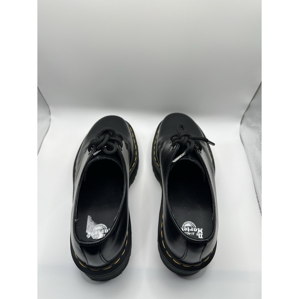 Dr. Martens Oxford Shoes Womens 7 Mens 6 US 1461 Quad Black Leather Platform - Picture 5 of 9